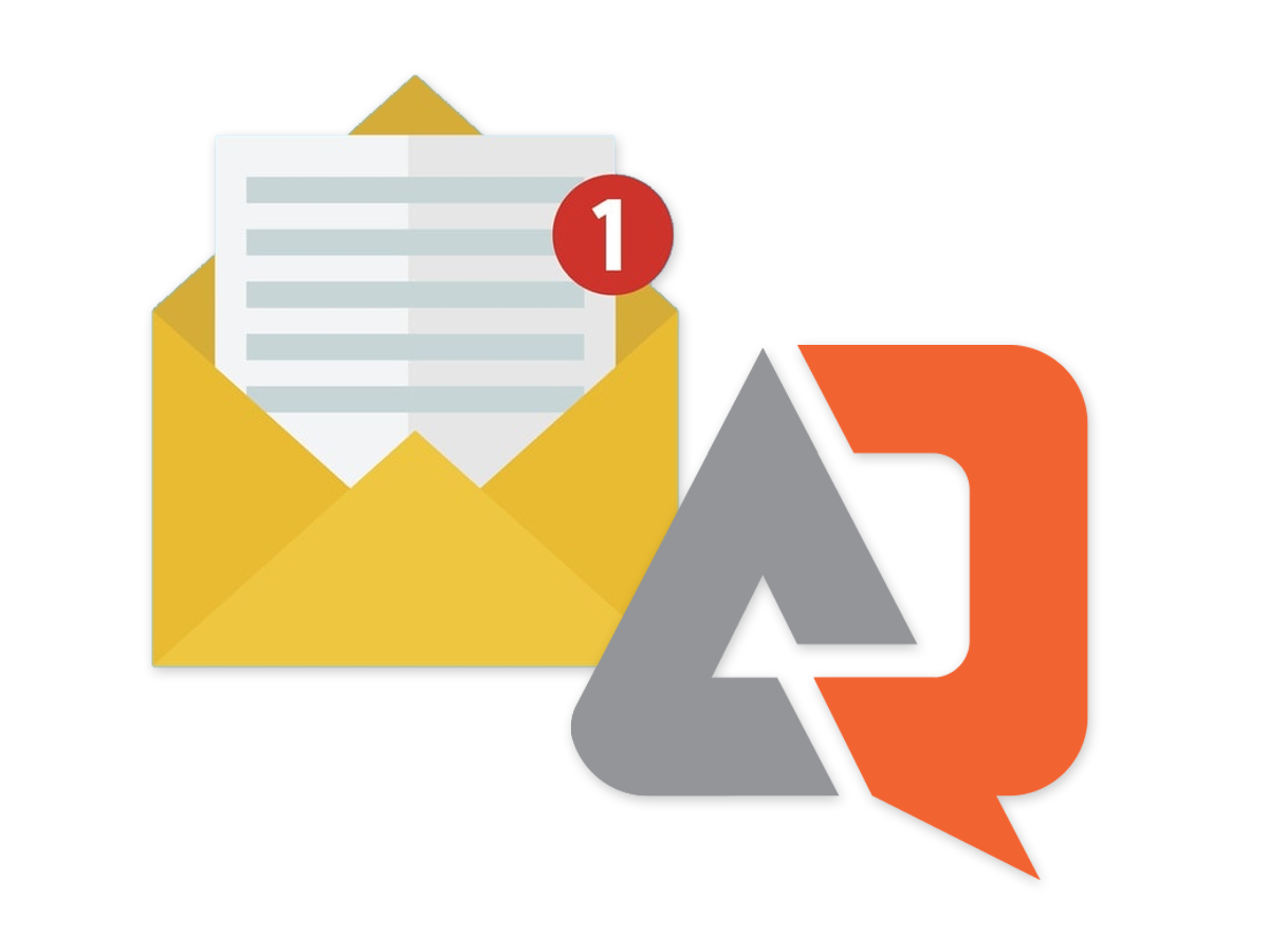 email envelope and accuquote logo