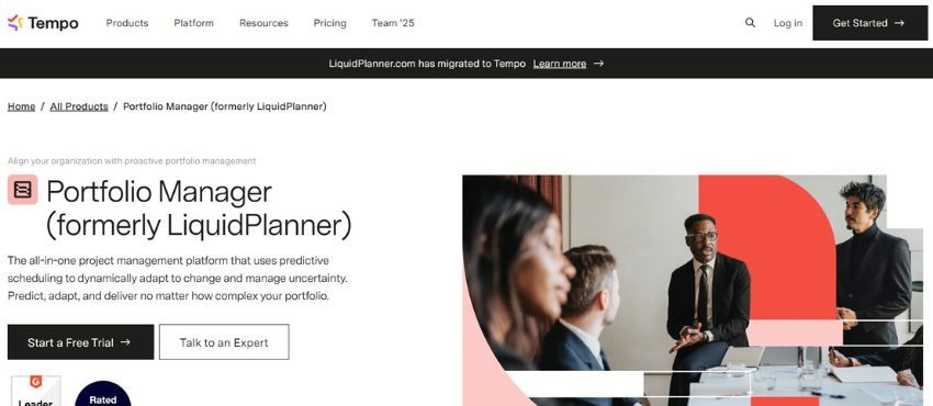 tempo homepage