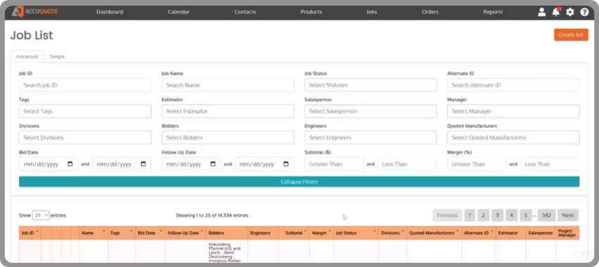 Track Bidder Status & Engineer Contacts Effortlessly